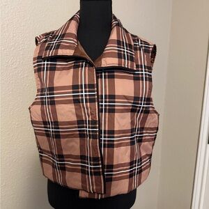 SHEIN Brown Puffer Vest